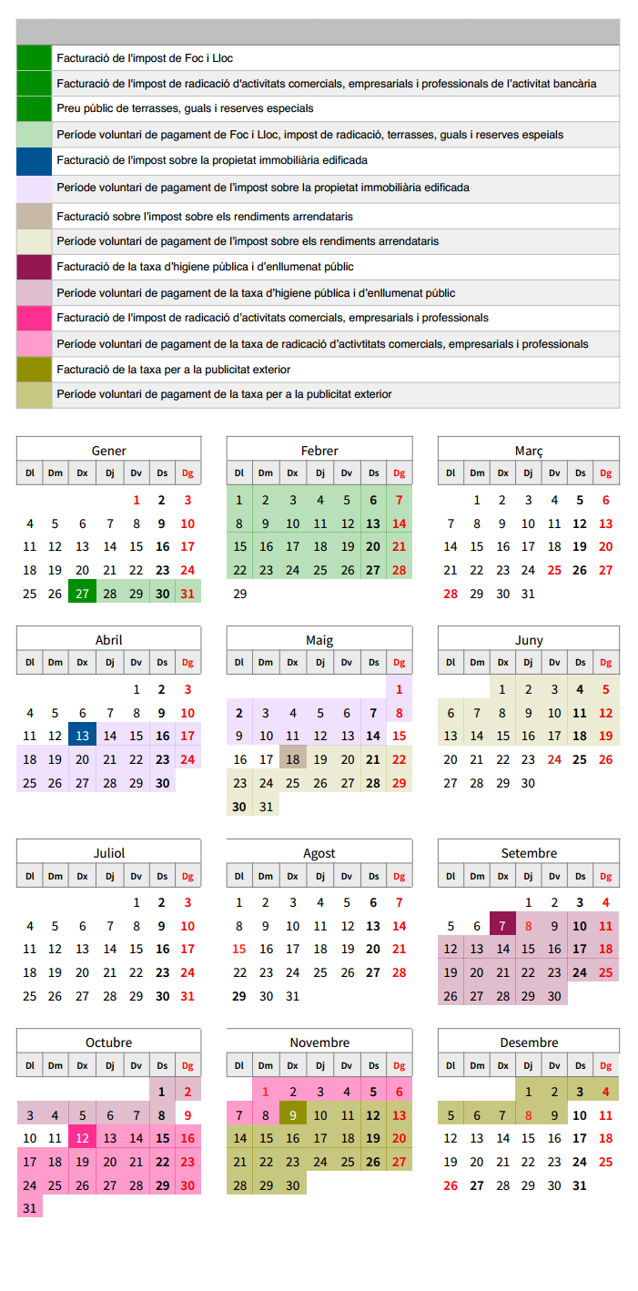 Calendari